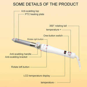 360 Grad rotierende Draht rotation 2 in 1 Locken wickler Keramik Ionic Lcd Lockens tab <span class=keywords><strong>Hair</strong></span> Waver <span class=keywords><strong>Hair</strong></span> Styling Tools Set - Product Image 3