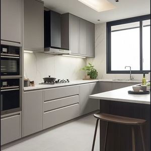 Diseños de Cocina, Gabinetes de Diseño Moderno, Precio Competitivo, Diseños de Gabinetes sin Tiradores - Product Image 5