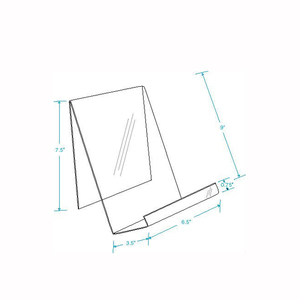 custom clear acrylic book display stand for bookstore