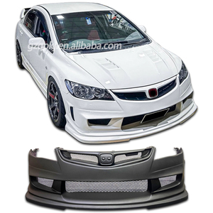 Pour Honda <span class=keywords><strong>Civic</strong></span> FD2 : Grille de pare-chocs avant, style FEELS amélioré, spoiler de pare-chocs avant, diffuseur, kit carrosserie - Product Image 1