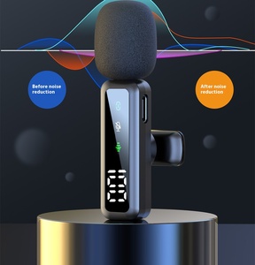 Auslet mới đến không dây Lavalier Microphone kép mic ba trong một Mini clip trên máy ghi âm - Product Image 2