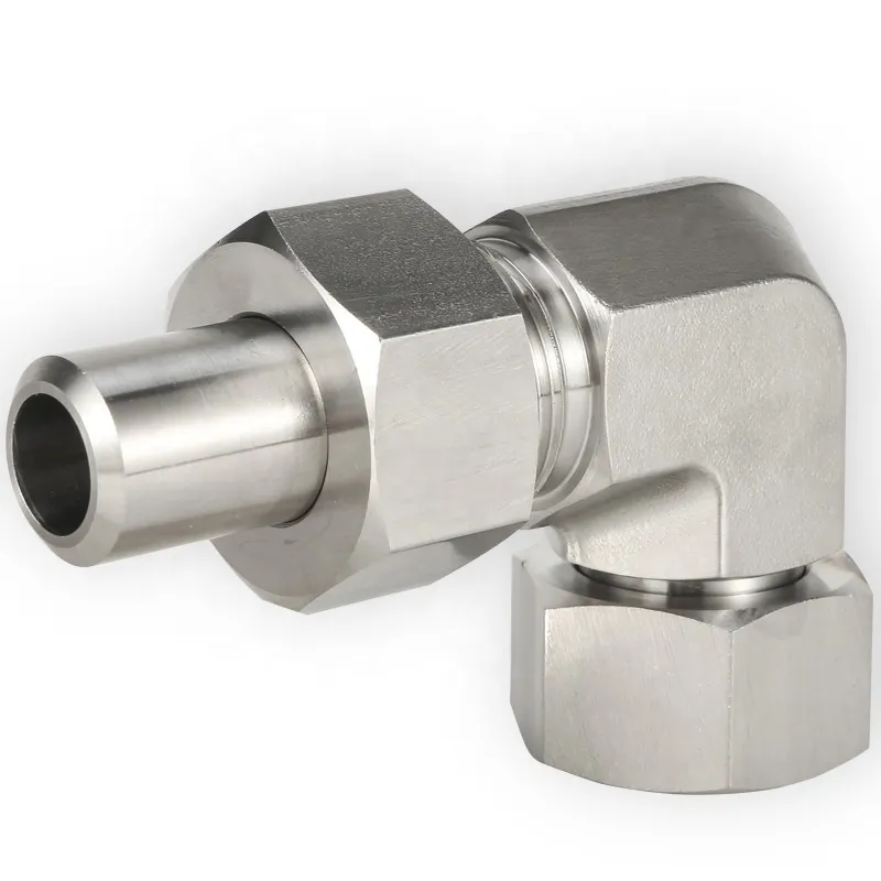 Hoge Temperatuur Gesmeed Rvs Lassen Fittings Instrumentatie Butt Weld Elleboog Tube Fittings Ptfe Koperen Pakking