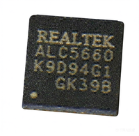 ALC5660-CG : Codec audio stéréo haute performance avec amplificateur pour casque, SNR 106 dB, interface I2S/PCM, DAC 24 bits 192 kHz, 48-Le