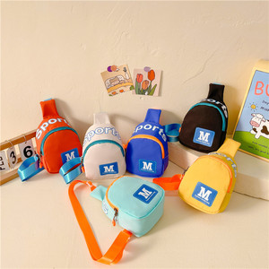 Kindermode mini borsttas met letterpatroon, schoudertas, crossbody tas voor munten & buitengebruik - Product Image 1