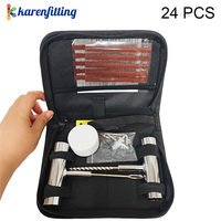 Kit de réparation rapide de pneus de voiture avec sac en tissu et aspirateur – Trousse d'urgence