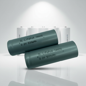 Sel Baterai LiFePO4 3.2v 500mAh Daur Ulang, Pasokan Massal, Baterai Lithium Ion Silinder Isi Ulang 14430, Paket Baterai PVC - Product Image 2