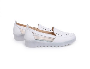 Scarpe Da allattamento bianche antiscivolo Da donna in pelle pieno fiore con suola <span class=keywords><strong>Oxford</strong></span> Da lavoro estivo Scarpe Da Tennis Infermiera - Product Image 4