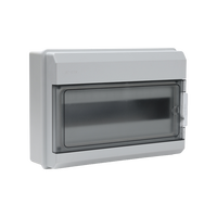 Boîte de jonction électrique en plastique étanche IP65 QHECO 4-18 voies avec disjoncteur MCB 110V 100A, boîte de distribution extérieure