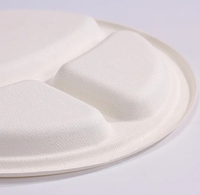 Lot de 125 assiettes rondes biodégradables en canne à sucre de 7 pouces, vaisselle jetable compostable pour restaurants, fêtes et traiteurs