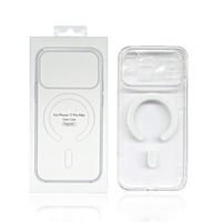 Coque de téléphone antichoc transparente en TPU+PC avec découpe magnétique de précision, anti-chute, vente en gros, pour iPhone 14 15 16 17 18 Pro Max Air