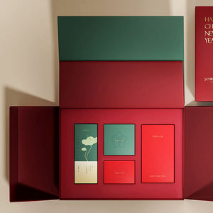 Customized Printing and Packaging From the Source Manufacturer, Double Door Flip Cover Foldable Gift <strong>Box</strong> <strong>Set</strong>, Customized logo - Product Image 5