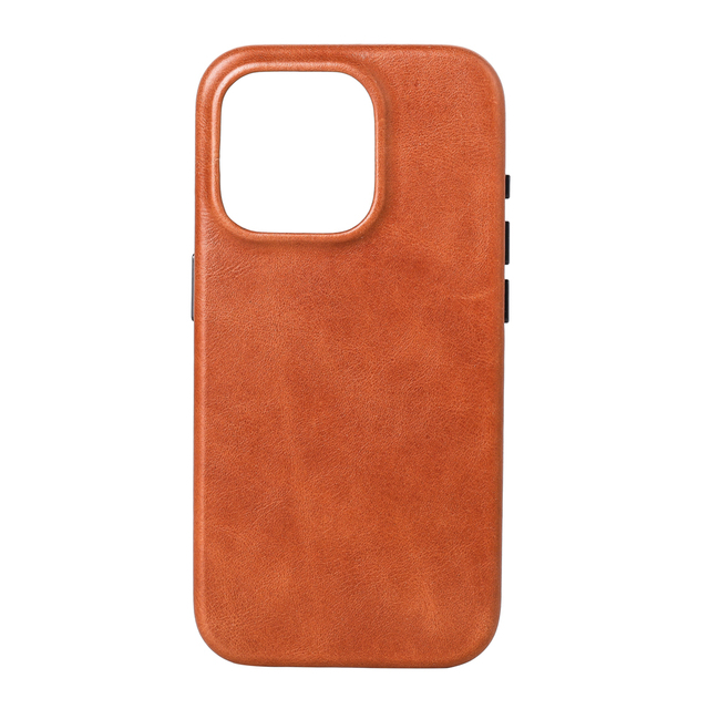 Vintage Brown Leather Phone Case for iPhone Shockproof Protective Cover Luxury Slim Phone Shell