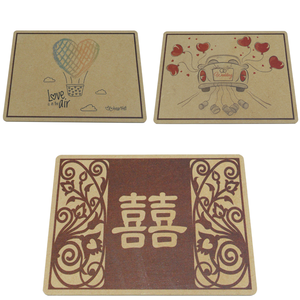 Carte d'invitation de mariage en bois imprimée CMYK personnalisée – Finition AR pour salutation, décoration et cadeau - Product Image 5