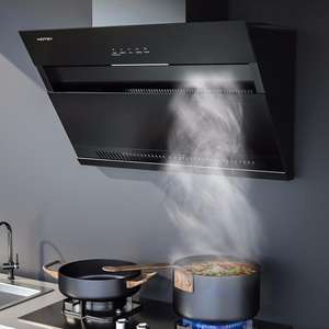 شفاطات عادم بالشفط الجانبي الأبيض الهادئ للغاية 90 ، جدار مطبخ مطعم منزلي مخصص ومعيار - Product Image 1