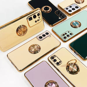 Coque de téléphone avec anneau magnétique, couleur or, étui en tpu pour <span class=keywords><strong>iPhone</strong></span> 13 12 11 <span class=keywords><strong>Pro</strong></span> <span class=keywords><strong>Max</strong></span>, Protection de lentille, housse arrière en silicone - Product Image 6