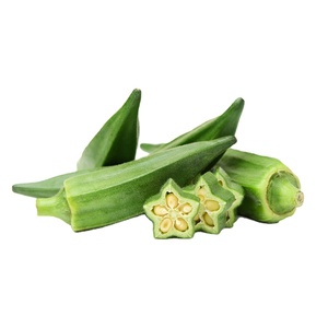 Okra đông lạnh nguyên quả, okra cắt sẵn đông lạnh và rau củ đông lạnh, năm sản xuất Sơn Đông, loại A, okra tươi đóng gói số lượng lớn, nguyên liệu tươi NL - Product Image 1