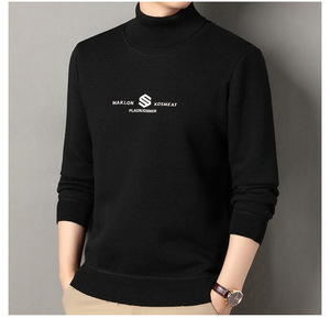 Pull en tricot chaud à col roulé <span class=keywords><strong>pour</strong></span> <span class=keywords><strong>homme</strong></span>, style nouveau, pull en tricot épais brodé décontracté <span class=keywords><strong>pour</strong></span> <span class=keywords><strong>homme</strong></span> - Product Image 5