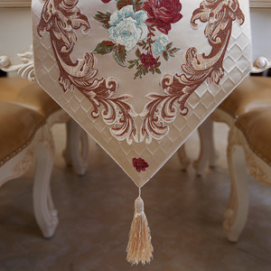 Polyester bleu <span class=keywords><strong>en</strong></span> <span class=keywords><strong>mousseline</strong></span> <span class=keywords><strong>de</strong></span> soie dentelle fleur luxe mousse séchée <span class=keywords><strong>chemin</strong></span> <span class=keywords><strong>de</strong></span> <span class=keywords><strong>table</strong></span> pour la fête <span class=keywords><strong>de</strong></span> jardin - Product Image 4
