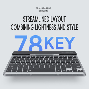 2.4G Không Dây BT Dual-Chế Độ Bàn Phím Và Chuột Lược Đèn Nền Bàn Phím Trong Suốt Chuột Đặt Cho Máy Tính Xách Tay Máy Tính Bảng - Product Image 3
