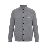 Cardigan en laine/viscose tricoté pour homme, style pièce de monnaie vintage personnalisée, hiver, fabricant OEM/marque privée, faible minimum de commande