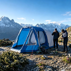 Tente gonflable personnalisée avec logo OEM, design tunnel 510 cm, tente de <span class=keywords><strong>camping</strong></span> et de glamping, <span class=keywords><strong>polyester</strong></span> 190T, imperméable, pour l'extérieur - Product Image 5