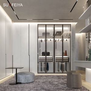 SUOFEIYA <span class=keywords><strong>Muebles</strong></span> de dormitorio completos Armarios de lujo Diseño moderno Big Walk in Closet Set Systems - Product Image 1