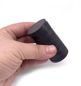 2023畅销防水黑色橡胶涂层圆形N52钕磁铁环氧磁铁
