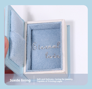 Boîte à bijoux en forme de livre en papier artistique avec intérieur en éponge, style européen, couvercle rabattable magnétique, bronzage personnalisable, boîte cadeau pour bijoux - Product Image 2