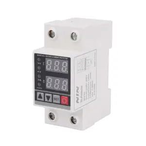 Dual Display Adjustable Led Digital Over Under Voltage Relay Surge Protector Limit Over Current Protection
