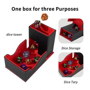 Boîte de rangement portable personnalisée FX pour dés, tour de rangement magnétique pour jeux de société, RPG, PTCG, CCG et accessoires - Product Image 2
