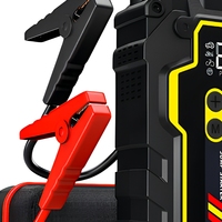 Démarreur de batterie de voiture avec compresseur d'air - Batterie externe d'urgence 12V pour démarrage et gonflage