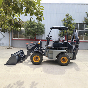 Tracteur-pelleteuse mobile 4x4 avec godet de terrassement avant pour chargeurs - Product Image 2