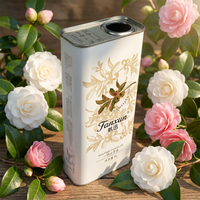 Bidon en fer blanc de 1L de qualité alimentaire avec impression de logo personnalisé, conteneur vide pour huile de camélia
