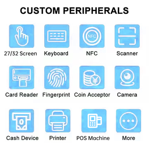 32 inch tầng thường vụ tự dịch vụ máy in nhiệt QR Scanner <span class=keywords><strong>POS</strong></span> chủ kiểm tra trong tiền mặt đồng xu thanh toán kiosk - Product Image 3