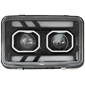 Phares de projecteur modifiés de premier choix, phares à double lentille LED pour Volvo FH12 FM10 FM12 FH16 FL12 Truck 1993-2001 - Product Image 2