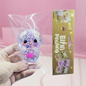 Ours en peluche Maltose Elf avec paillettes dorées, en TPE et silicone, jouet de décompression à rebond lent pour enfants - Product Image 5