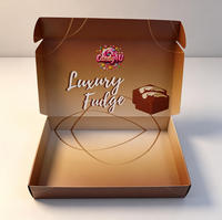 Boîte en carton pliable biodégradable et recyclable, fabriquée à partir de matériaux recyclés, pour bonbons, gâteaux, sushis, biscuits, gourmandises, beignets