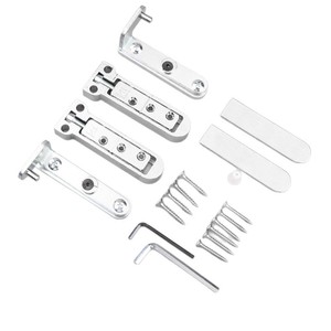 Bisagras Ocultas para Puertas de Madera, de Aleación de Zinc y Hierro, Ajustables a 180 Grados, Pivote Superior e Inferior, Par - Product Image 4