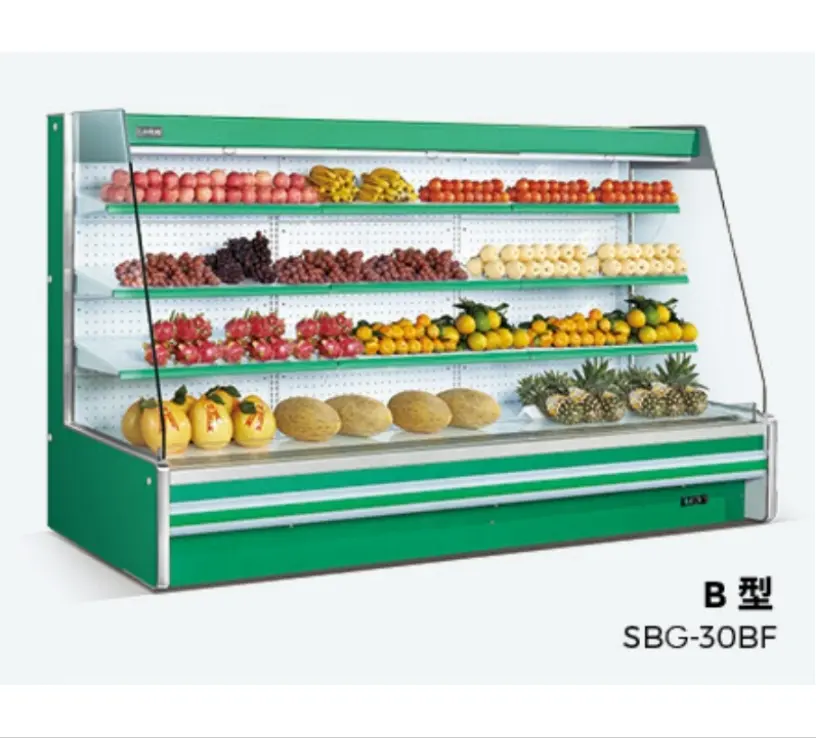 Refrigeratori per frigorifero con display aperto multideck da supermercato commerciale di alta qualità