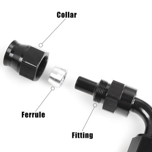 Kit de Conexiones de Enfriador de Aceite de Aleación de Aluminio AN6 AN8 AN10 de 0, 45, 90 y 180 Grados para Modificación Automotriz - Product Image 2