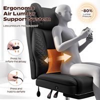 Chaise de bureau exécutive grande et haute, extra large, résistante (400 lb), avec support lombaire réglable