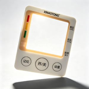 Panneau médical transparent en PC sur mesure de 0,175 mm avec fenêtre d'affichage à bouton gaufré sérigraphié 7 couleurs - Product Image 5
