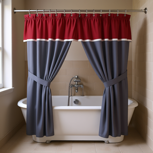 Juego de Cortinas con Marco de Madera Jade Peas, Panel de 2.15m X 2.78m, Estilo Clásico, Decoración del Hogar - Product Image 2