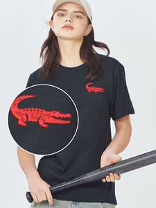 T-shirt Estiva Ricamata a Maniche Corte per il Commercio Estero, Taglia Americana, Unisex, in Puro Cotone Vintage - Product Image 4