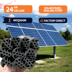 Bande d'étanchéité <span class=keywords><strong>en</strong></span> <span class=keywords><strong>caoutchouc</strong></span> EPDM industrielle imperméable personnalisée <span class=keywords><strong>en</strong></span> forme de <span class=keywords><strong>T</strong></span> pour panneaux solaires - Product Image 2