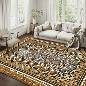 Grande <span class=keywords><strong>tappeto</strong></span> Scandinavian personalizzato stampato in 3D senza restringimento, nessun <span class=keywords><strong>tappeto</strong></span> di lusso per la casa moderna sbiadita - Product Image 2