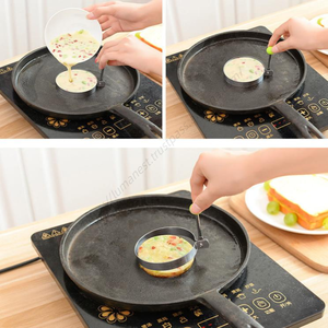 แม่พิมพ์แพนเค้กสแตนเลส Syh1376 แบบไม่ติดกระทะ สำหรับทำไข่เจียว อุปกรณ์ครัวสำหรับทำอาหาร ขายส่ง - Product Image 3