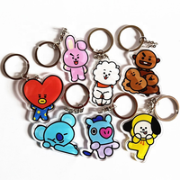 Porte-clés en acrylique imprimé coloré, porte-clés en plastique personnalisé imprimé recto-verso, fabricants de porte-clés en acrylique personnalisés