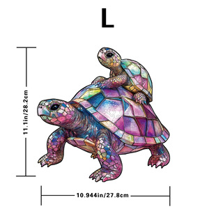 <span class=keywords><strong>Puzzle</strong></span> 2D en bois en forme d'animal avec tirelire - Puzzles en bois d'animaux irréguliers et ensemble de jeux de <span class=keywords><strong>puzzle</strong></span> DIY - Product Image 5