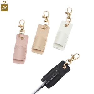 Держатель для ручек из искусственной кожи с металлическим зажимом - Product Image 2